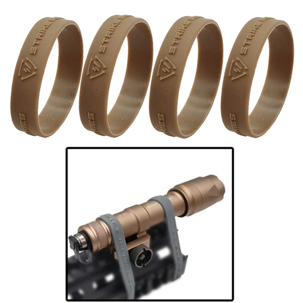 Anneau en caoutchouc élastique haute résistance pour fusil Airsoft de chasse, bande en caoutchouc pour DBAL A2 PEQ15, lampe de poche, vue Laser, 4 pièces/lot
