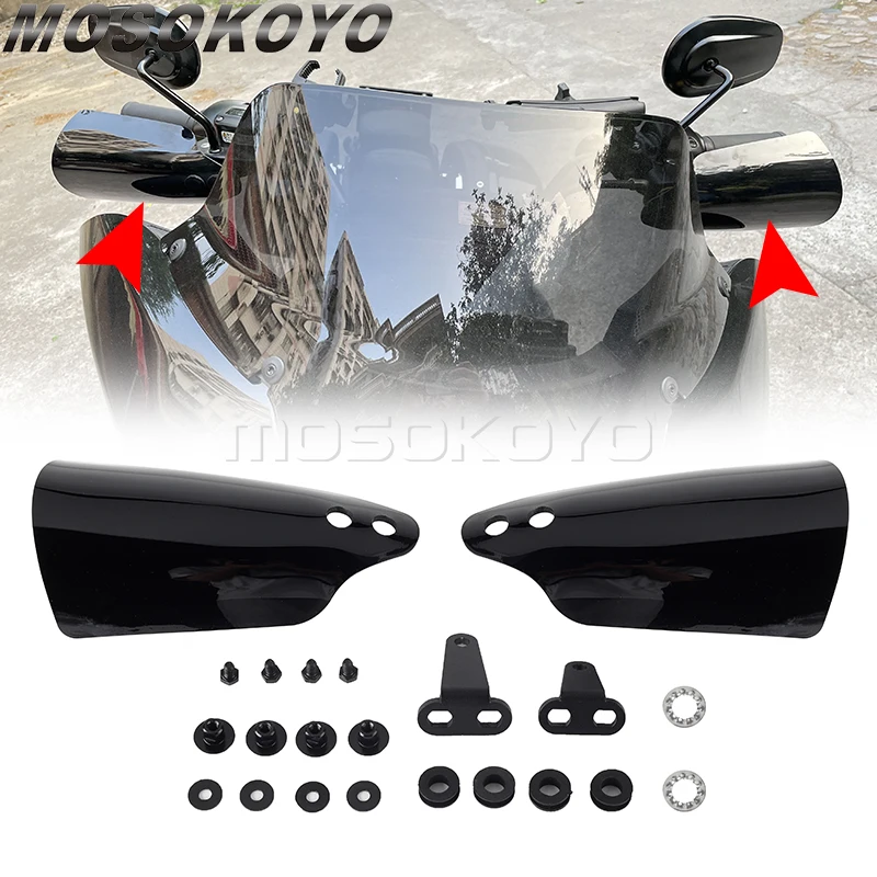 

Black Motorcycle Left & Right Handguard For Harley Sportster XL1200 XL883 C/R Handle Protector Cover Hand Guard Protection