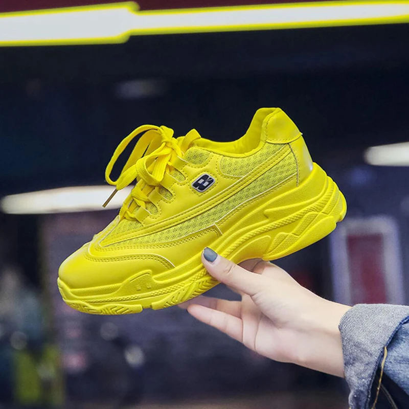 Vrouwen Mesh Neon Groen Geel Platform Sneakers Voor Vrouwen Student Ademend  Sport Schoenen Hip Hop Dance Schoenen Zapatillas Mujer|Sneakers voor  vrouwen| - AliExpress