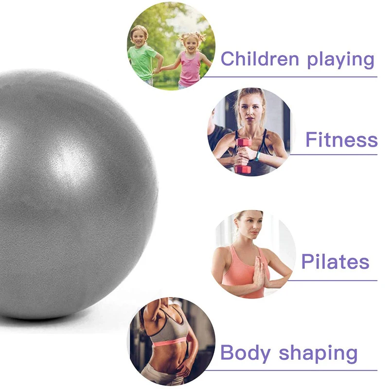 New 25cm Yoga Ball Exercise Gymnastic Fitness Pilates Ball Balance Exercise Gym Fitness Yoga Core Indoor Training