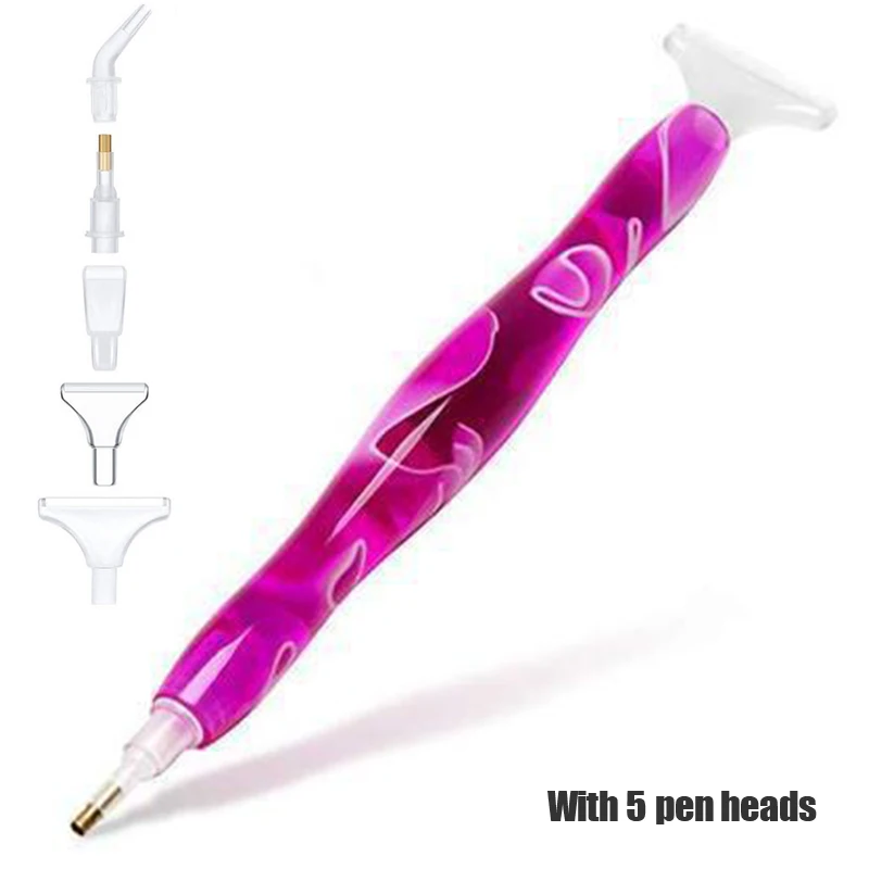 5D Diamond Painting Pens Anti-Slip Diamond Painting Mat Cross Stitch Embroidery DIY Craft Accessories Resin Point Drill Pen Tool