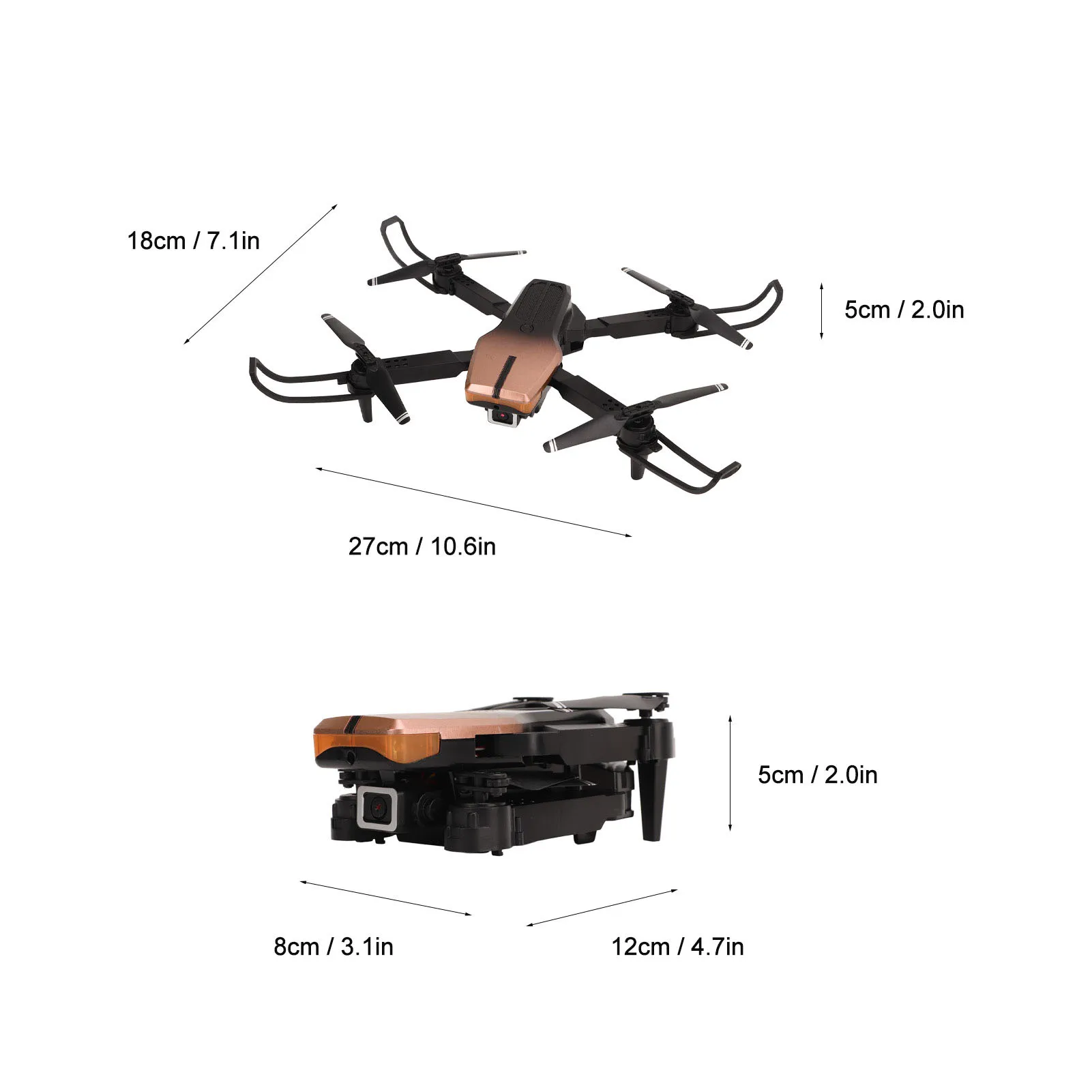 Aerial Drones Trajectory Setting 3 Sided Obstacle Avoidance Drones LED Navigation Light 1800mAh for Aerial Photography