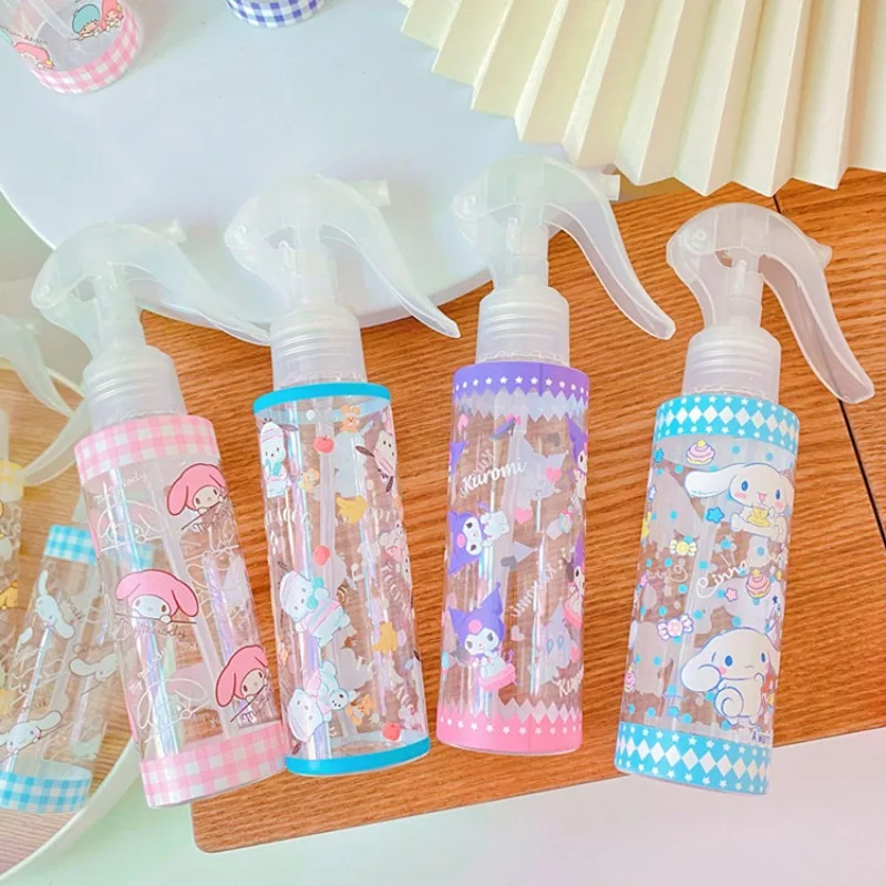 

Kawaii Sanrioed Little Twin Star Kuromi Spray Bottle Cinnamoroll My Melody Refillable Bottle Portable Travel Storage Accessories