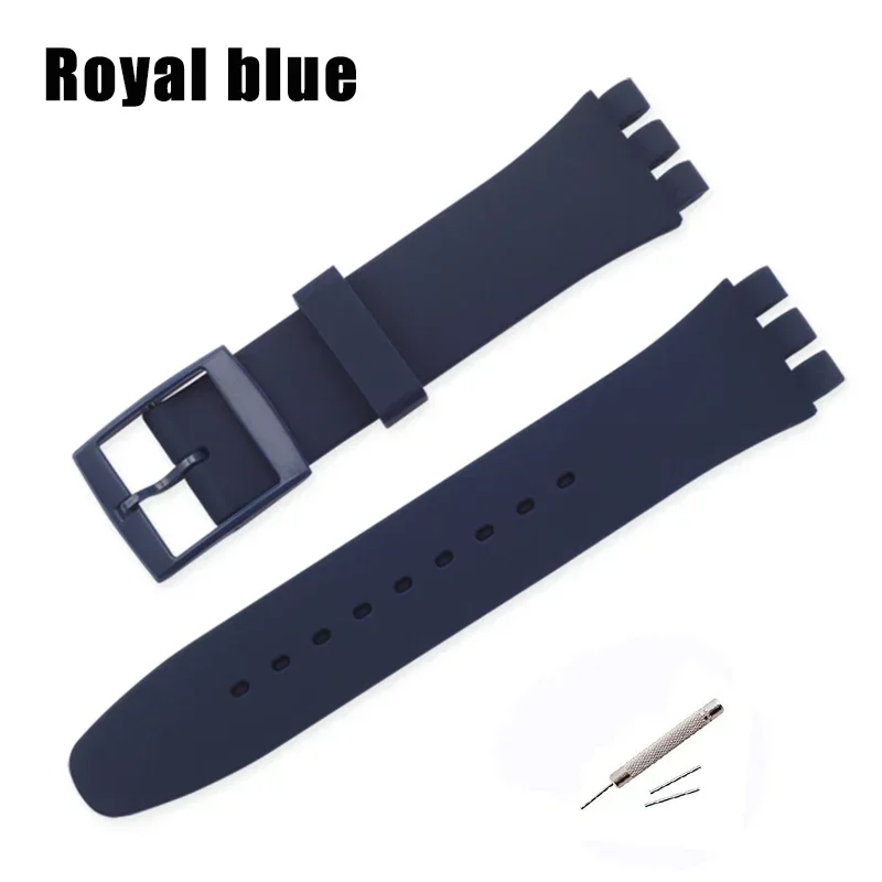 Universal Waterproof Sport Silicone Watch Strap - Soft Rubber Replacement Wristband