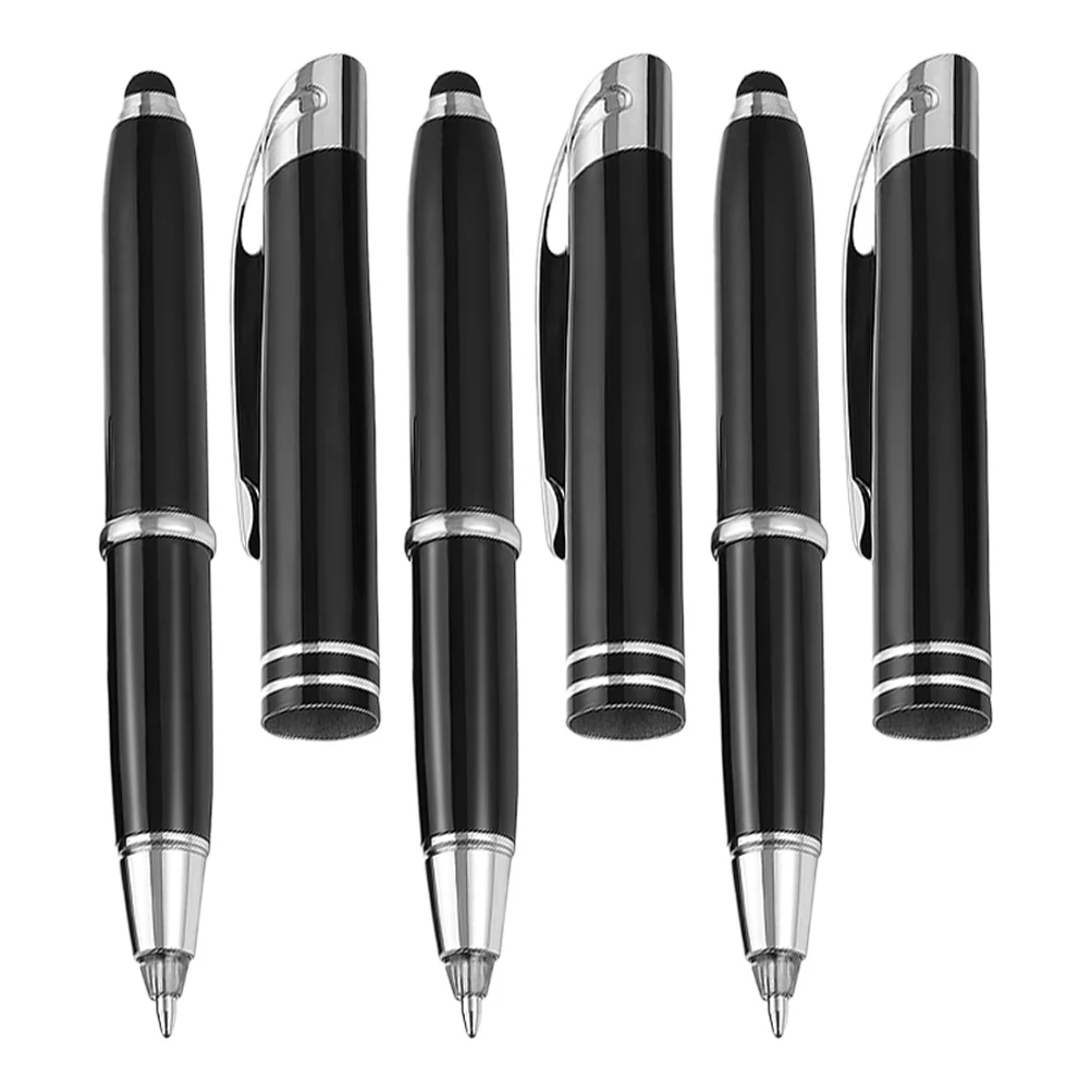 

3Pcs Ballpoint Pens for Touch Screen LED Metal Pens with Light LED Light Pens Office Stationery Gift