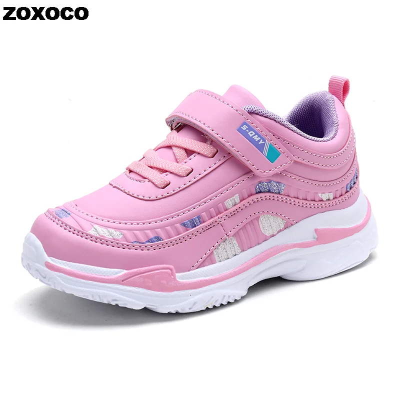 

Kids Sport Shoes Running Shoes Girls Sneakers Tenis Infantil Pink Breathable Antislip Children Shoes Size 26-37