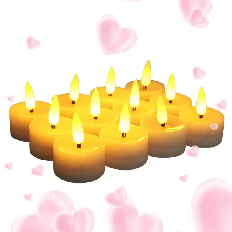 

Светодиодный чайные ОГНИ, беспламенная свеча, 12 шт., мерцающие беспламенные Свечи, электронные свечи без риска, Чайные свечи, свечи для