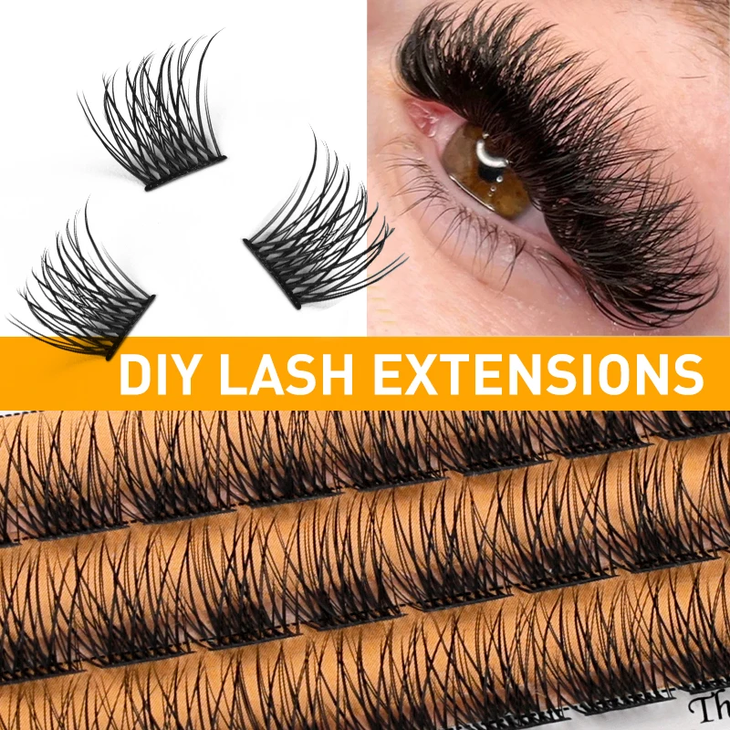 

DIY Eyelash Extension 36 Cluster/box Individual Lashes Cluster Segmented False Eyelashes Soft Ribbon Makeup Lashes Faux Mink