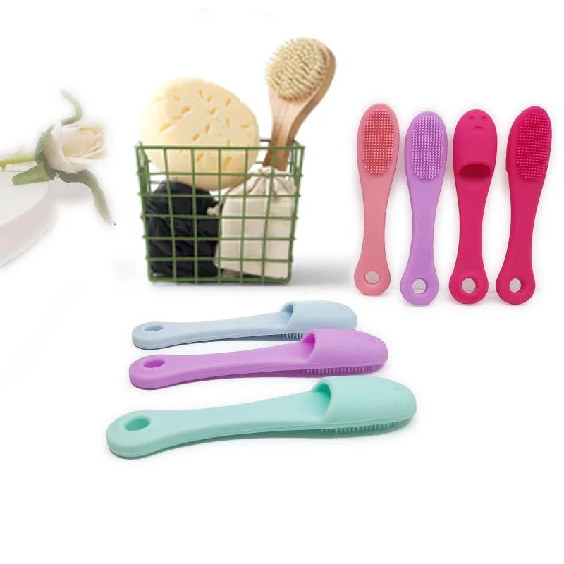 4PCS Dog Eye Tears Black Chin Cleaning Tool Silicone Toothbrus,Soft Bristles, Easy To Clean Teeth, Suitable for Dogs
