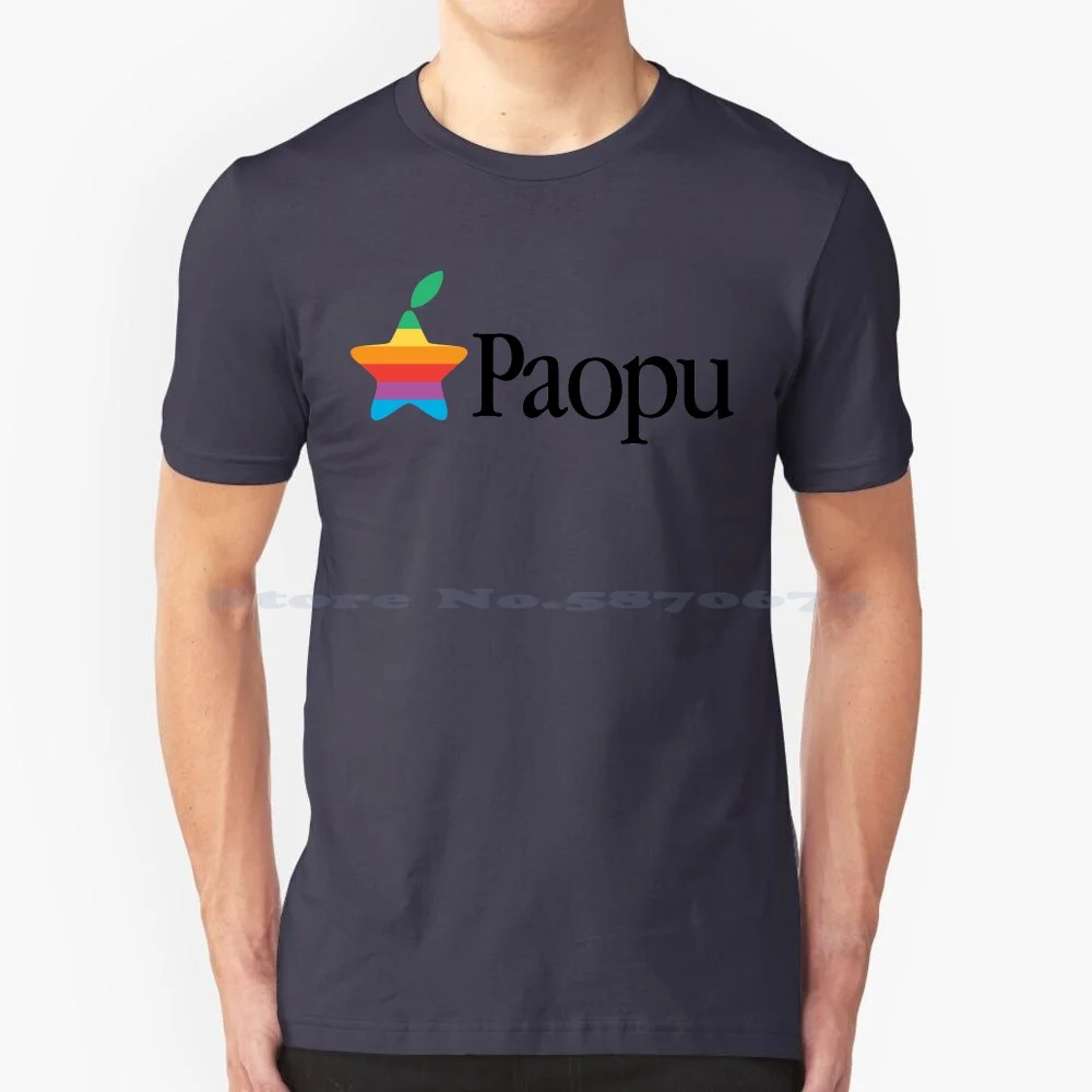 Paopu T Shirt 100% Cotone Tee Paopu Fruit Apple Logo Parody Kingdom Hearts
