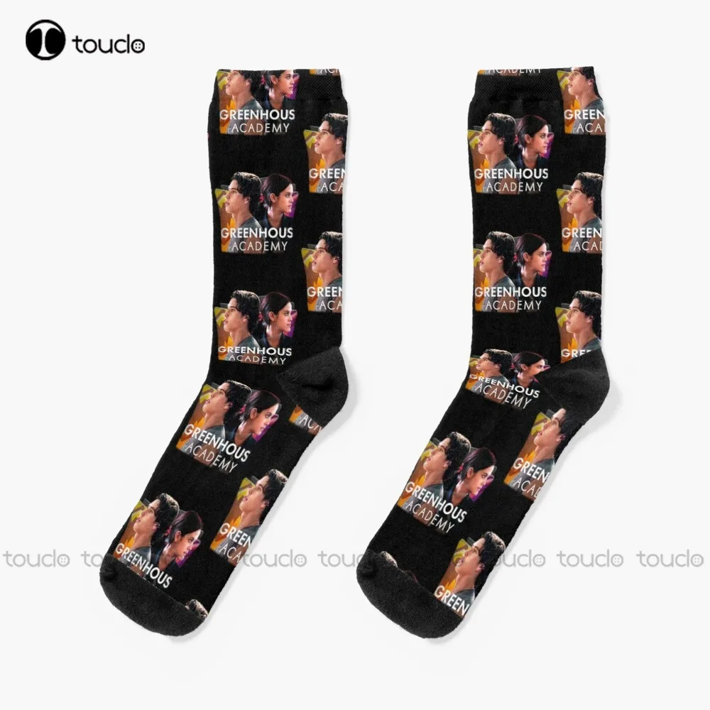 

Greenhouse Academy #3 Socks Pink Football Socks Fashion Creative Leisure Funny Art Abstract Oil Painting Socks Unisex Adult