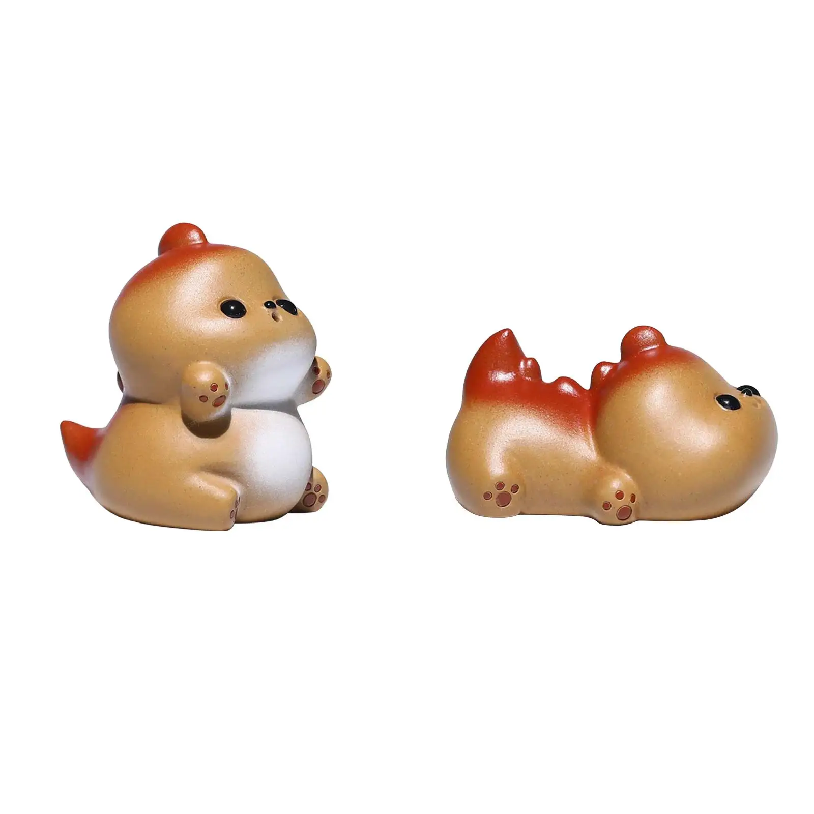 

Китайский чайный набор Zisha для домашнего питомца, чайный набор для домашнего согревания, чайная модель на удачу кунг-фу, мини-дракон для чайной комнаты, украшение для автомобиля