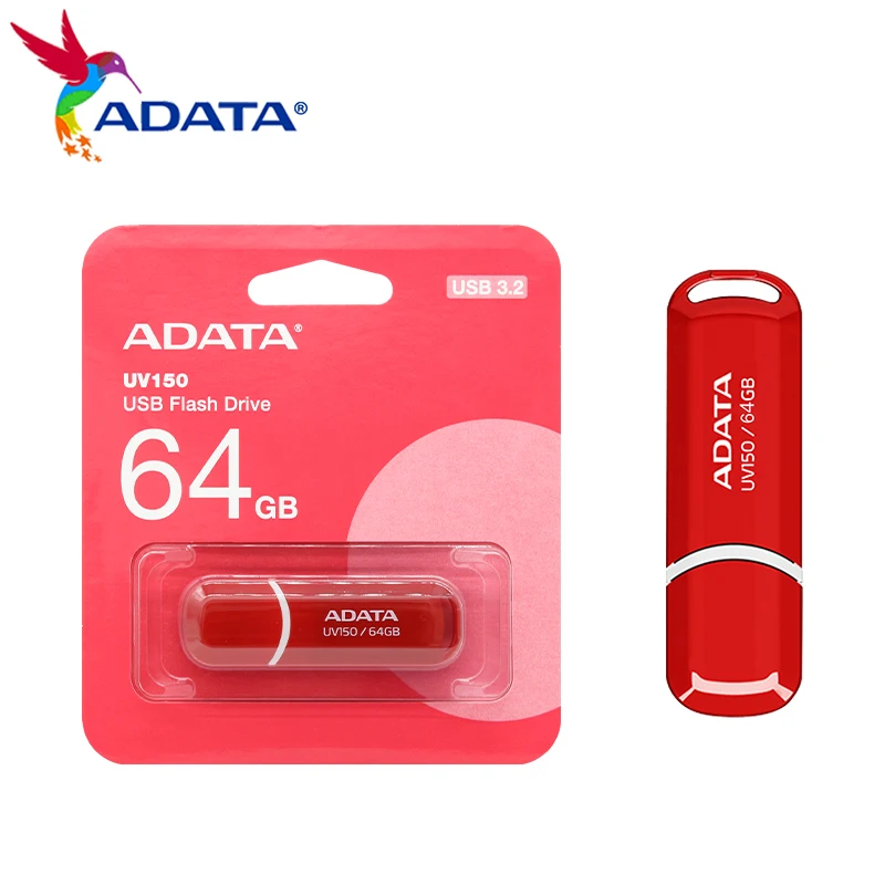 USB Flash Drive ADATA Original UV150 64GB 32GB High Speed USB 3.2 Memory Stick Portable Mini U Disk