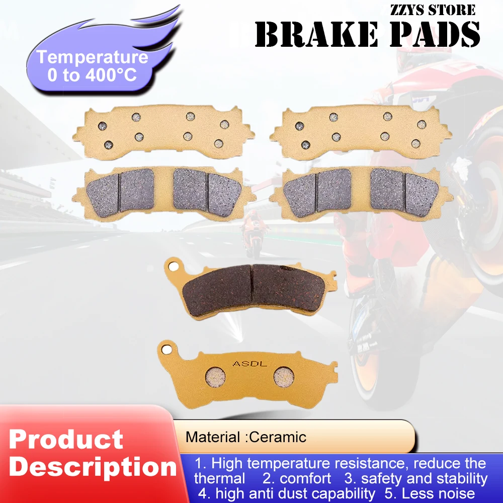 Motorrad Vorne Hinten Bremsbeläge Disc Für Honda GL1800 Gold wing Tour J GL1800B Goldwing J Manuelle GL 1800 2018 2019 2020 2021