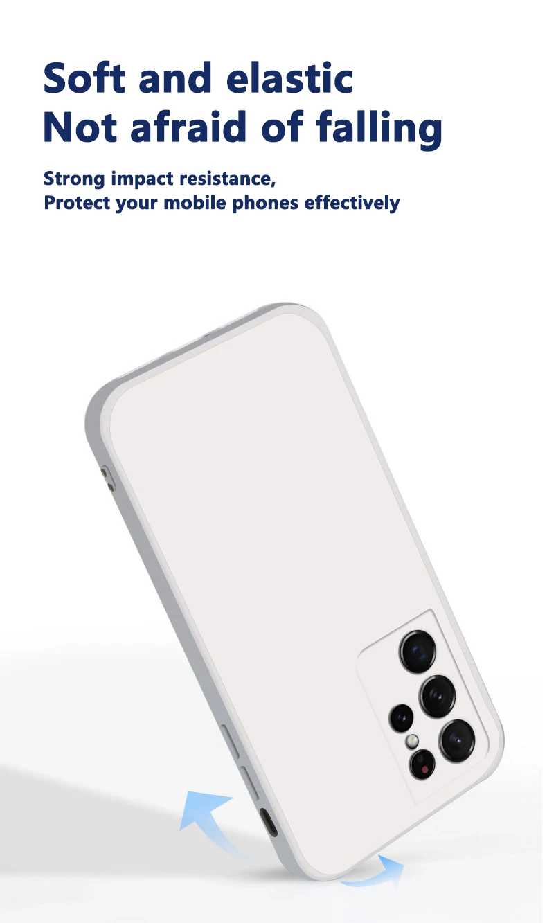 Quadratische Originalhülle aus flüssigem Silikon für Samsung Galaxy S20 S21 Plus S22 Ultra S23 FE Tasche Funda A24 4G A34 A54 A14 5G_voghion.com
