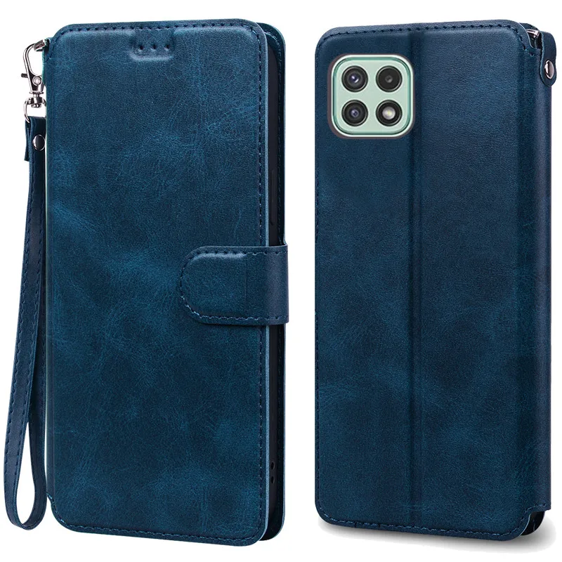 A22 5G Case For Samsung Galaxy A22 Case A225F Leather Wallet Flip Case For Samsung A22 5G Case A226B Silicone Cover Coque Fundas 3