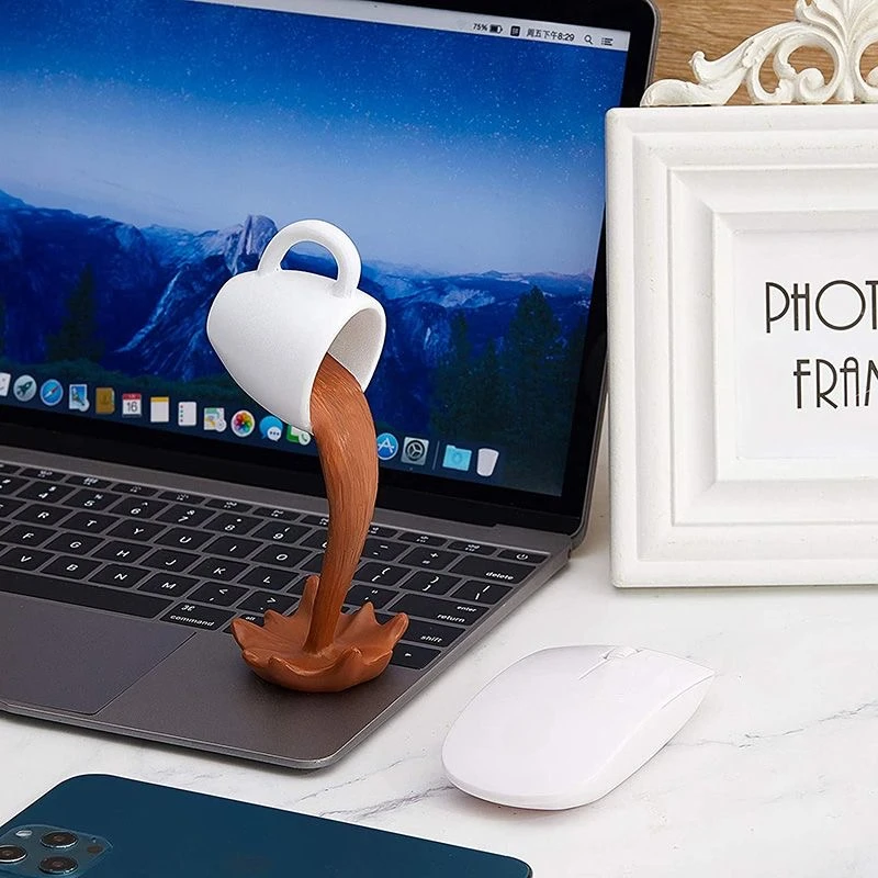 Floating Spilling Coffee Sculpture 5