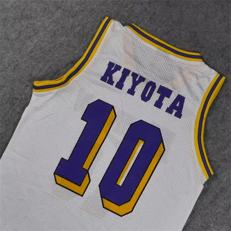 Anime Kainan #10 Nobunga Kiyota Basketball Shirt Soichiro Jin #6 Yoshinori Miyamasu #15 Shinichi Maki Basketball Jersey