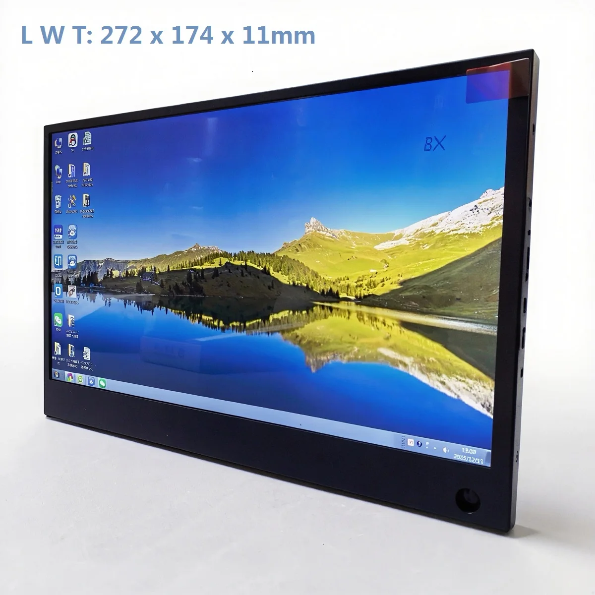 12-inch Portable Monitor HD 1080P Conference Desktop Screen Aluminum Alloy Case LED Full-Color TFT Display