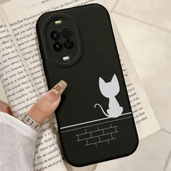 Cute Astronaut Soft Liquid Silicone Anti - Drop Phone Case - Smooth Protective Cover for Nova15 Pro 5G(China) (TYB7)