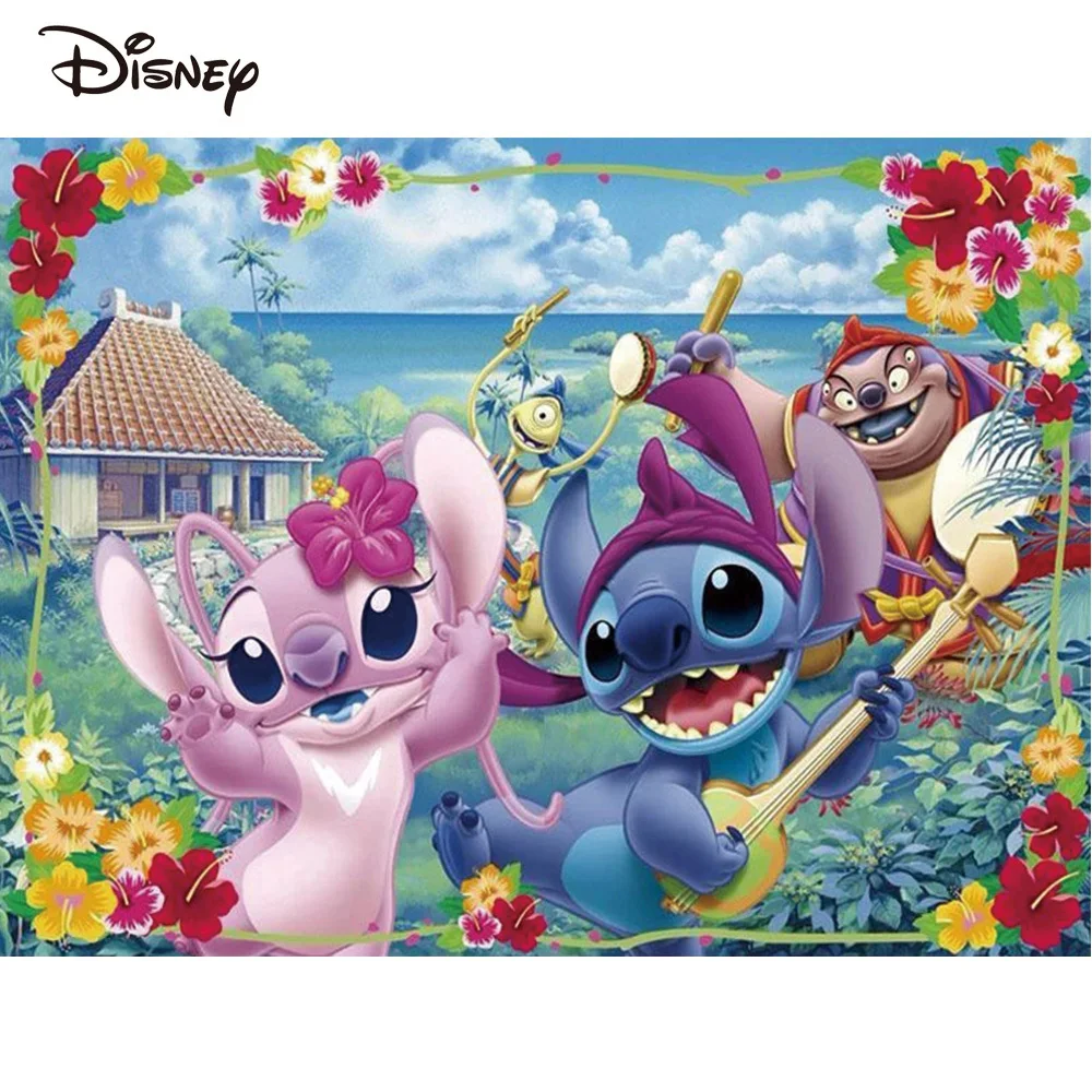 Disney-Pintar Por Número Para Adultos, Kit De Pintura, Flor Com Moldura,  Pintura A Óleo, Desenho Animal, Decoração De Parede Dos Desenhos Animados -  AliExpress