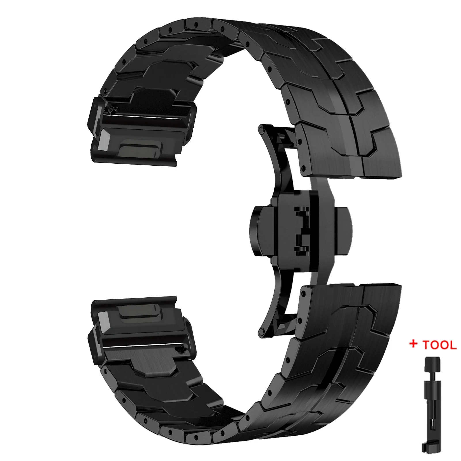 Enhanced QuickFit Titanium Color Stainless Steel Watch Strap