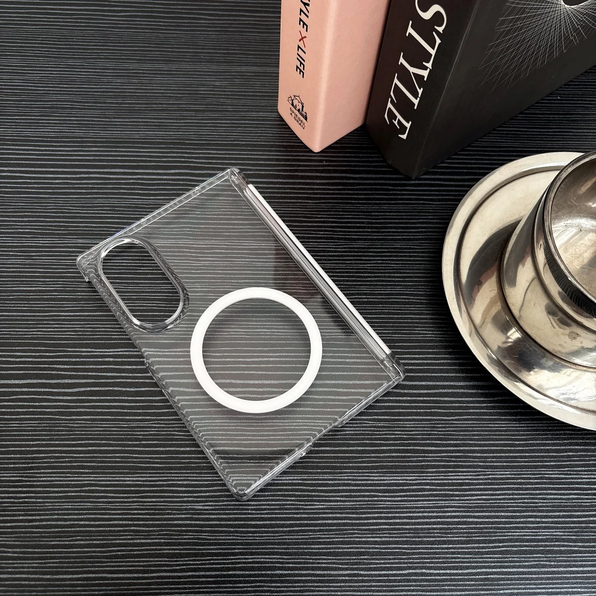 Shockproof Luxury Magnetic Transparent Phone Case - Premium Hard Acrylic Cover