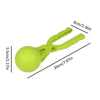 Cute Shaped Snow ball Maker Clip Children Outdoor Plastic Winter Snow Sand Mold Tool For Snow ball Fight Outdoor Fun Sports Tool 6