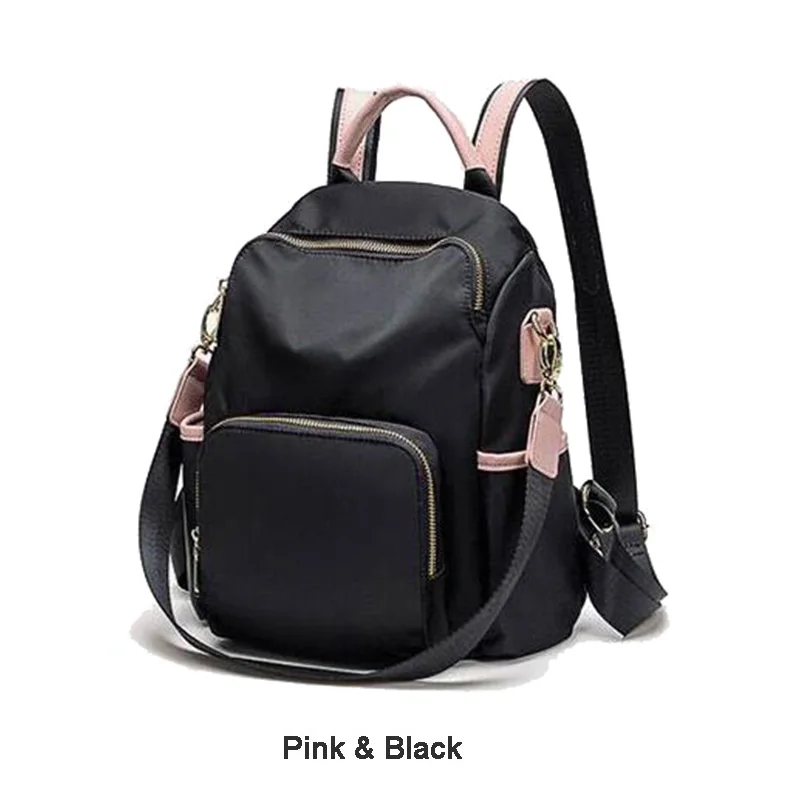 black with pink