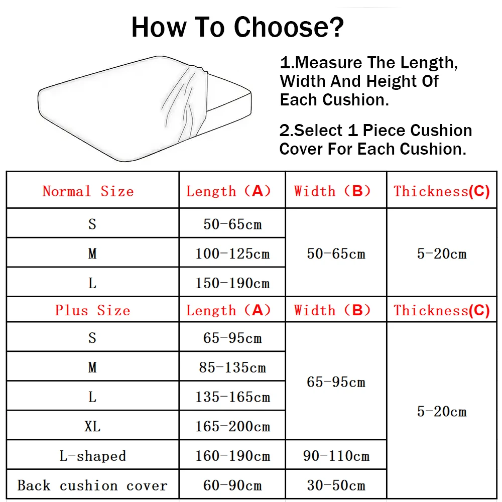 Jacquard Sofa Cushion Slipcover Protector Solid Color  Stretch Removable Sofa Seat Covers for Bedroom Office Living Room Home 3