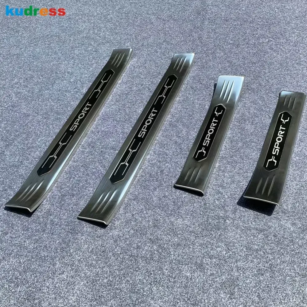 Silvery Door Sill Protector Guard Scuff Plate For Toyota RAV4 - Foto 12