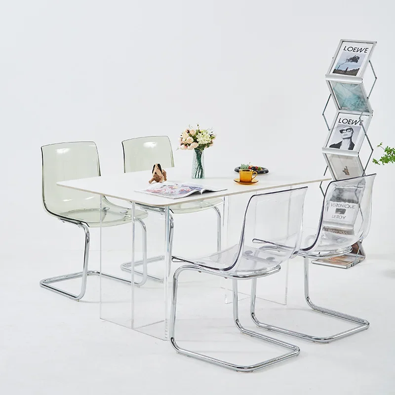 

Dresser Computer Design Dining Chair Kitchen Modern Computer Restaurant Living Chair Office Clear Cadeira garden furnitureBZ
