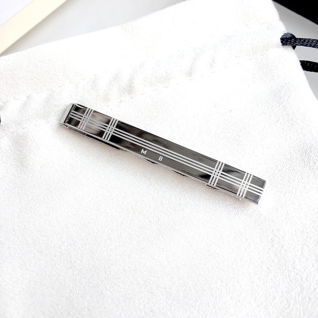 PJS MB Essential Sartorial Serie Tie Clip 1:1 High Quality Stainless Steel Exquisite Elegant Classic Gentleman Gift With Box Set
