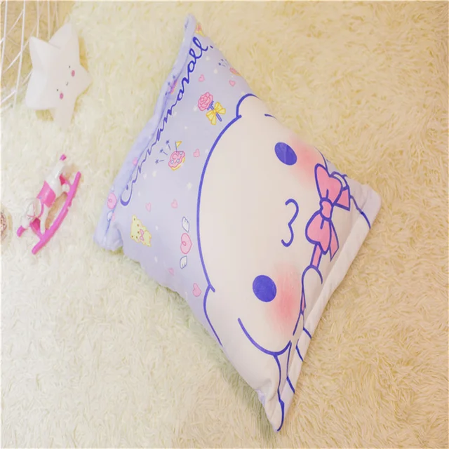 Sanrio My Melody Kuromi Cinnamoroll Plush Cartoon Seat Headrest Chair  Pillow Cushion Decoration Toys Kid Birthday Gifts