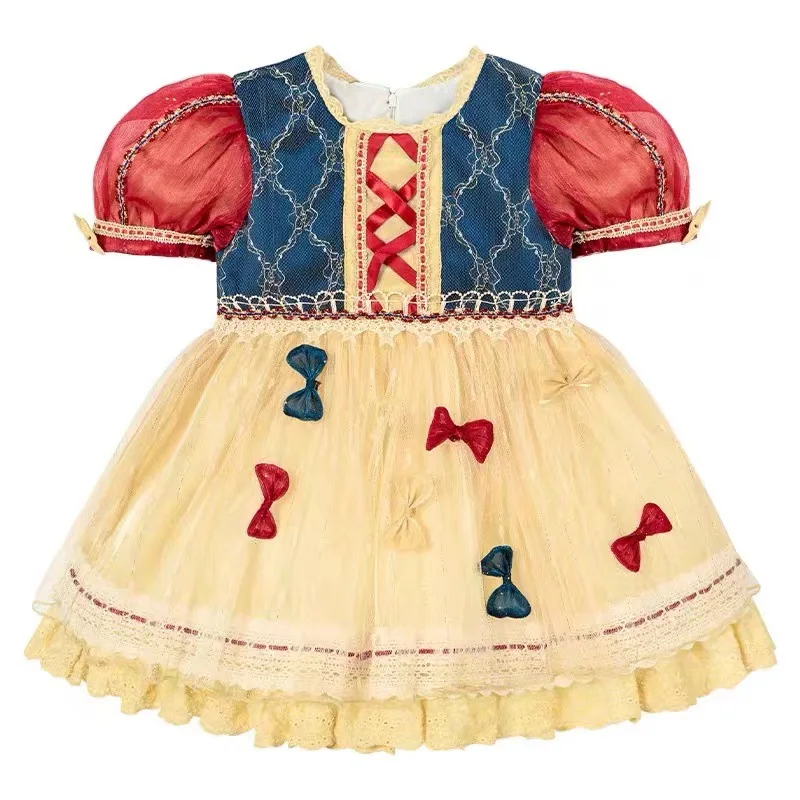 

Hot Sale Princess Cosplay Snow Pretty Performance Dress Halloween for Woman Castle Carnival Party