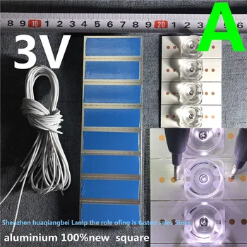100% LED TV 수리용 광학 렌즈 플리터 포함 SMD 램프 비즈, 콘카 A49U, M49U, LED49G9200U, LED49X2700B35020878, 3V, 6V, 신제품