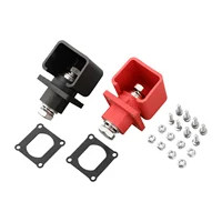 2 ชิ้น 300A DC500V ขั้วต่อแบตเตอรี่สำหรับเก็บพลังงานกระแสสูง ขั้วต่อแบบ Snap-on พร้อมฝาครอบกันฝุ่น อุปกรณ์ไฟฟ้า 3