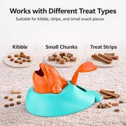 Interactive Treat - Dispensing Dog Toy for Indoor Fun and Training Puzzles (Blue)