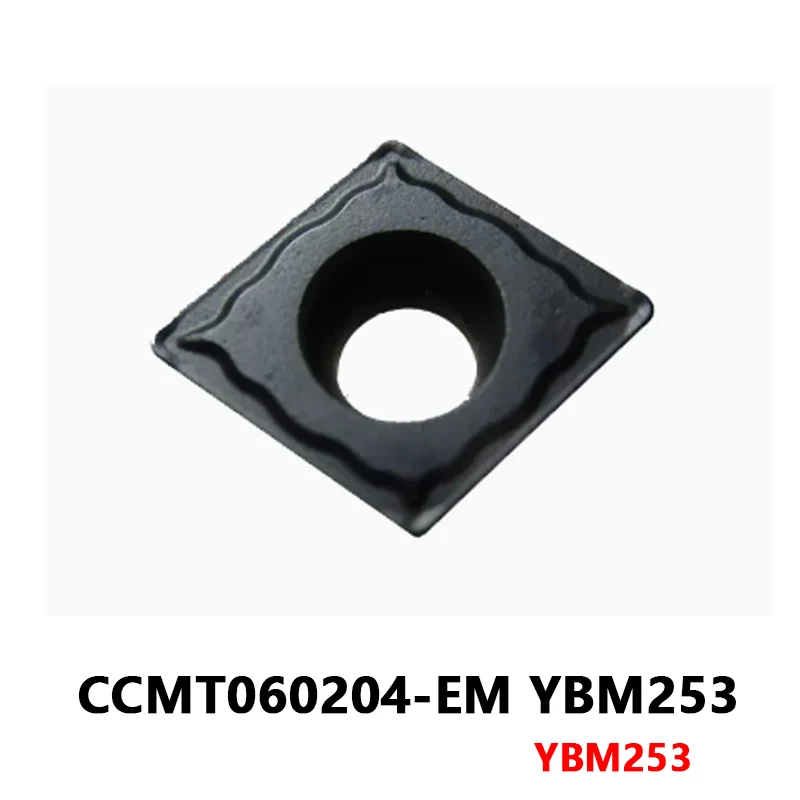 

CCMT060204-EM YBM253 Carbide Inserts For Stainless Steel CNC Internal Tunring Tool Lathe Metal Cutting Boring Bar CCMT06 CCMT