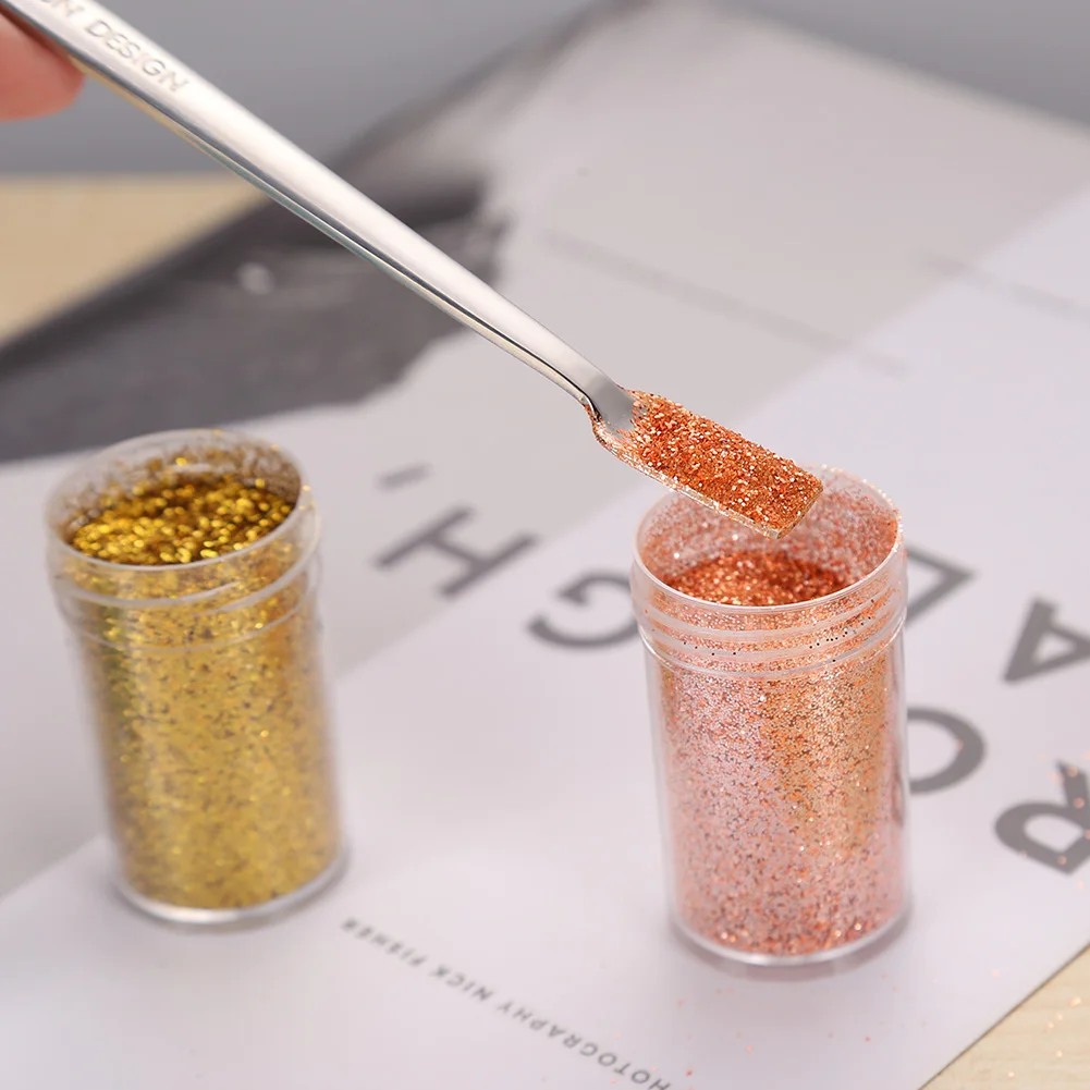 17cm Craft Spoons Stainless Steel Spoons For Taking Out Glitter Embossing Powders Sequin For Cards Mold Epoxy Jewelry Making Tool