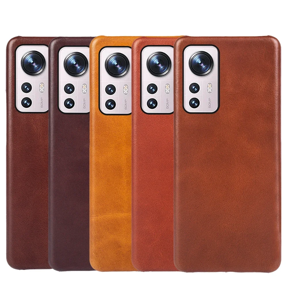 Premium Handcrafted Genuine Leather Phone Case with Elegant Oil Wax Finish