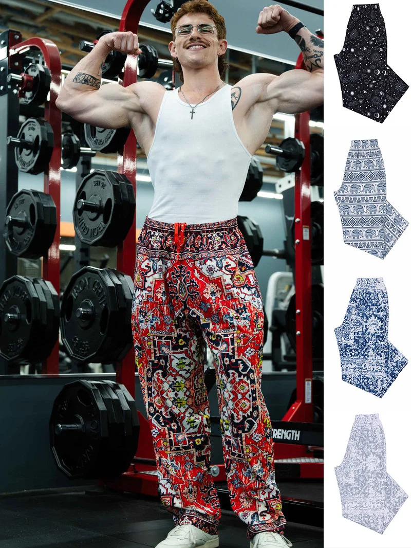 

2023 New Trade Men's Spring and Autumn Leisure Sports Trend Hip Hop Pants Men's Printed Loose Fit