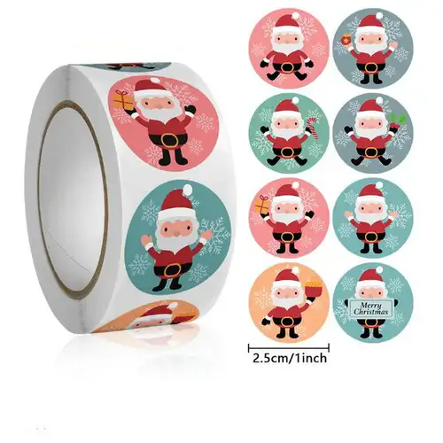 Children's Christmas gift label stickers School teachers commended students reward Self-adhesive Decorative gifts series - Image 10