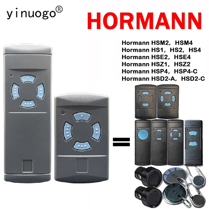 

HORMANN Remote Control HS1 HS2 HS4 HSM2 HSM4 HSE2 HSE4 HSZ1 HSZ2 HSP4 HSD2 Garage Door Opener 868MHz Electric Door Controller