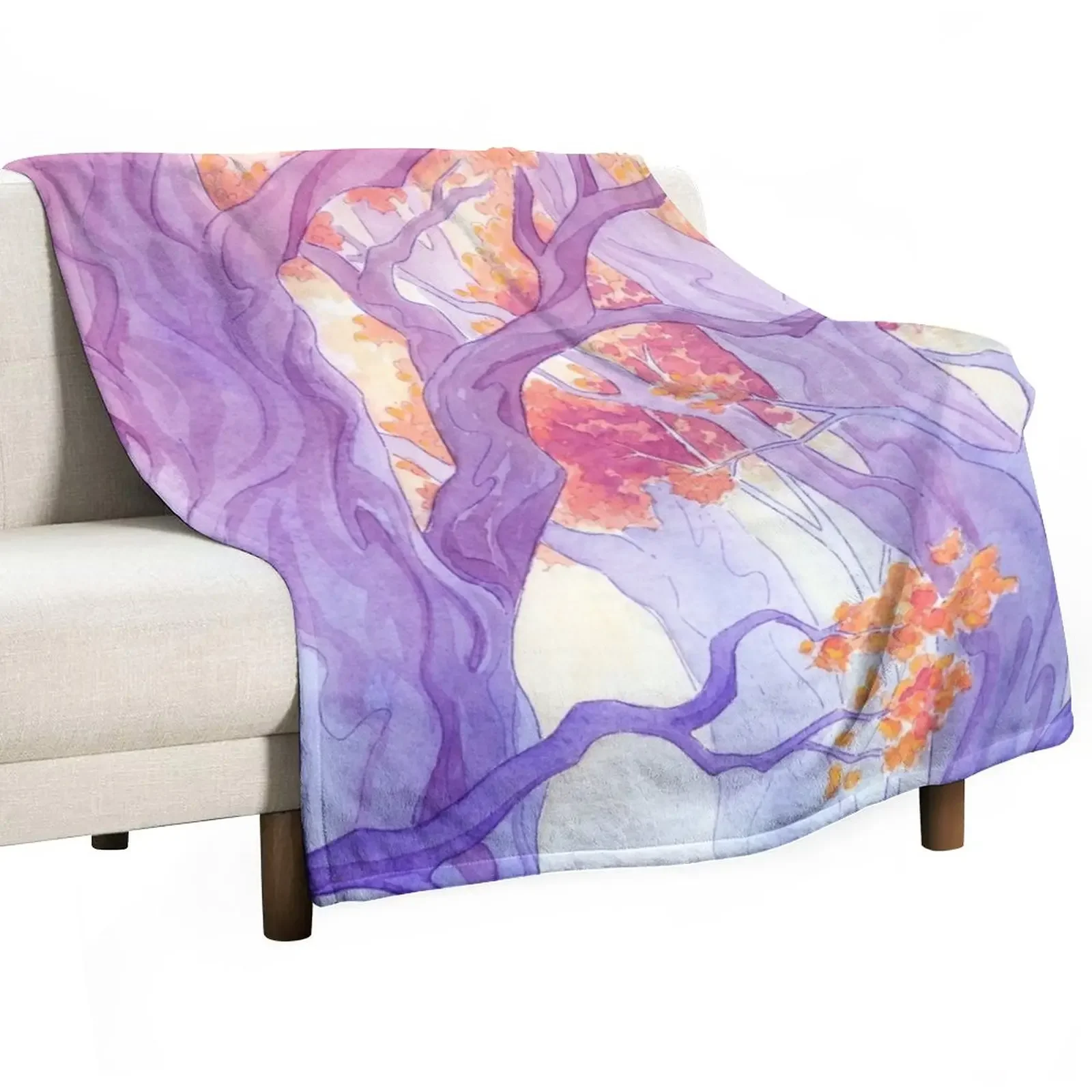 

The Long Crossing - Purple Variant Throw Blanket Sofa Throw fluffy Plush blankets and throws Blankets