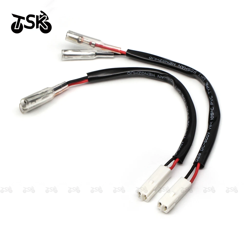 

For Kawasaki Ninja Z900 Z800 Z1000 Z300 Z2502 Wire Turn Signal Marker Wire Adapters Indicator Leads Plug Connector Harness