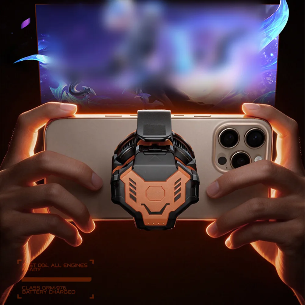 15W 휴대전화 반도체 냉각팬 라디에이터(2000mAh 충전식 배터리 포함) 휴대전화 부품용 LED 디스플레이 쿨러