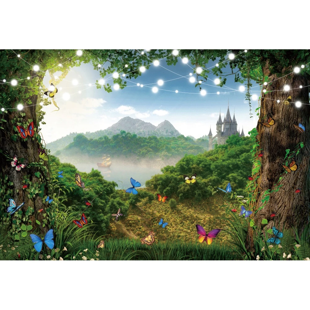 Backgrounds Photo Studio Wonderland  Fairy Enchanted Forest Background -  Backdrop - Aliexpress