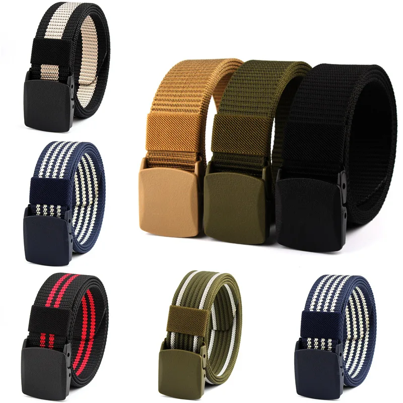 

Women Belt New Fashion Unisex Army Tactical Waist Nylon Belts For Men Jeans Male Casual Luxury Canvas 3.8cm Webbing Waistband