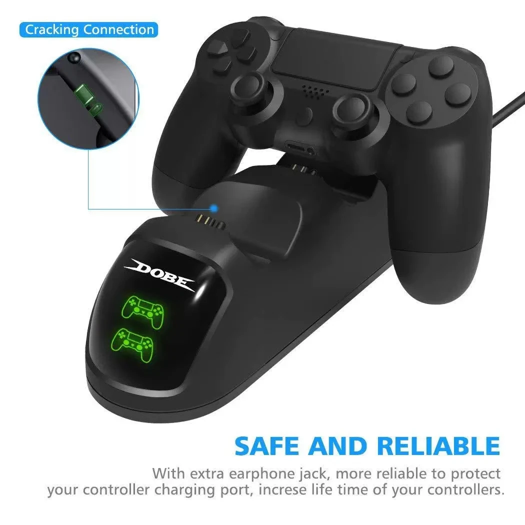 Chargeur USB Joystick Quick Charge S6 pour contrôleur PS4, PS4 Slim, PS4 Pro, manette de jeu – Image 4
